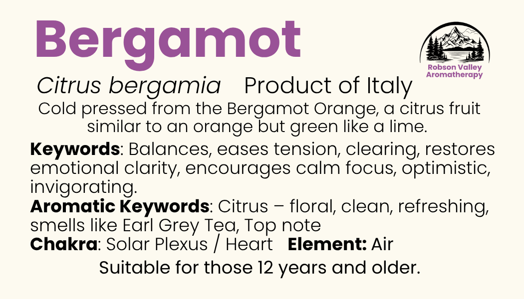Bergamot Personal Aromatherapy Inhaler